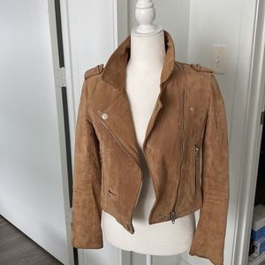 Blank NYC Crop leather moto jacket